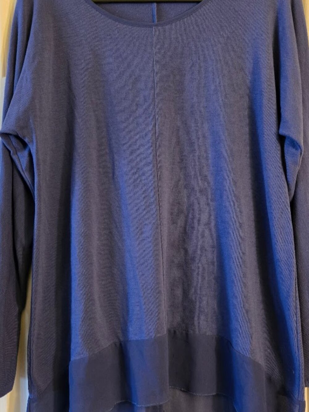 Soft Surroundings Swing Tunic Top Flared Hi-Low Hem